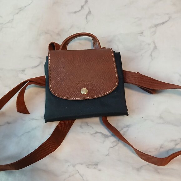 Authentic Longchamp Le Pliage Black Original Backpack - Picture 2 of 11